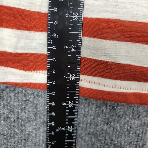 POSTMARK Anthropologie Red Floral Striped 3/4 Sleeve Henley Tee SIZE MEDIUM - Picture 6 of 13